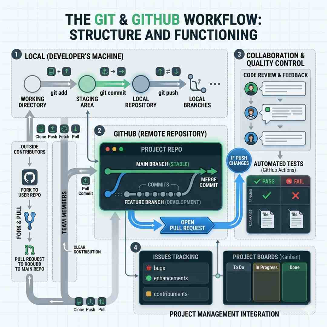 The GitHub Workflow explained in plain English
